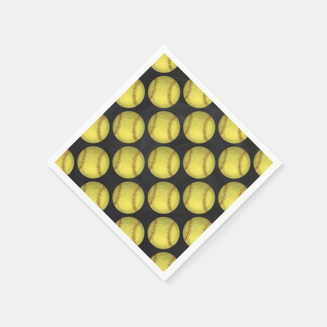 Muster Softball Serviette (Ecke)