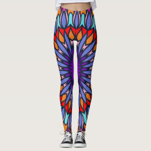 Muster Sommer Mode Bunt Vintage Trendig Leggings