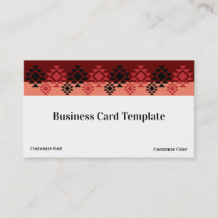 Muster Southwestern Business Card Visitenkarte
