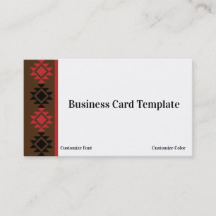 Muster Southwestern Business Card Visitenkarte