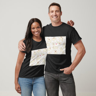 Muster spielender Katzen T-Shirt