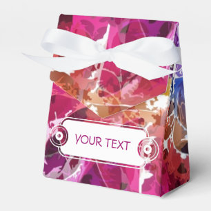 Muster - Spinnennetz pink + Ihr Text Geschenkschachtel