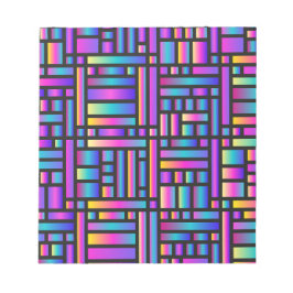 Muster Stilvoll modern - geometrischer Tartan der Notizblock