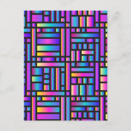 Muster Stilvoll modern - geometrischer Tartan der Postkarte