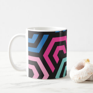 Muster Stilvoll Modern- Mode Geometrisch farbenfro Kaffeetasse