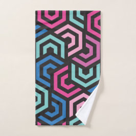 Muster Stilvoll modern - Mode geometrisch farbig Handtuch