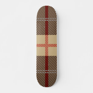 Muster Stilvoll Schottisch Geometrisch Vintage Skateboard