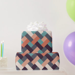 Muster Stilvolle Mode- Geometrisch Moderne Vintag Geschenkpapier