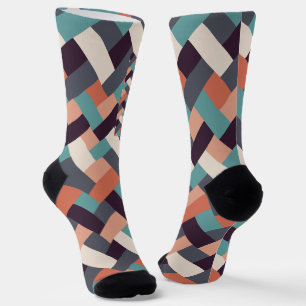 Muster Stilvolle Mode- Geometrisch Moderne Vintag Socken