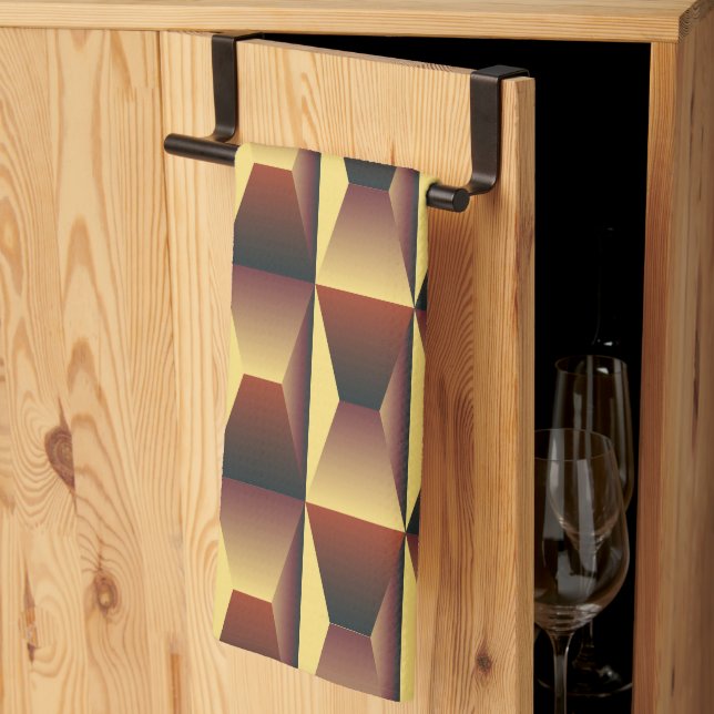 Muster Stilvolle Mode- Geometrische Moderne Elegan Geschirrtuch (Drittel gefaltet)