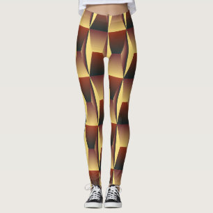 Muster Stilvolle Mode- Geometrische Moderne Elegan Leggings