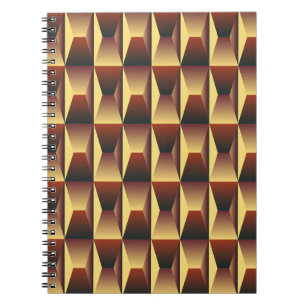 Muster Stilvolle Mode- Geometrische Moderne Elegan Notizblock