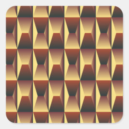 Muster Stilvolle Mode- Geometrische Moderne Elegan Quadratischer Aufkleber