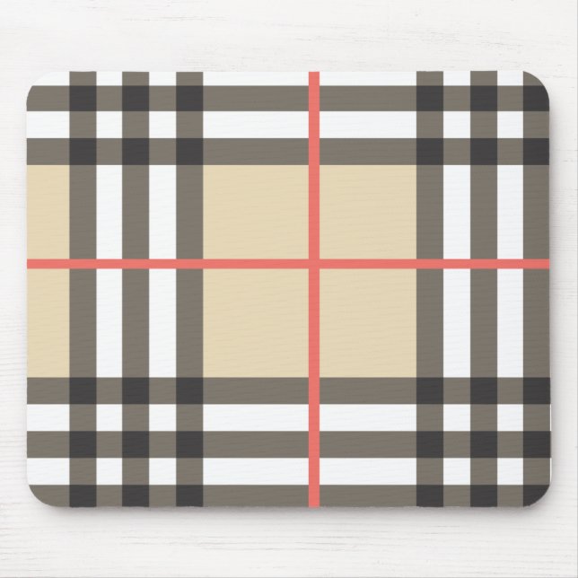 Muster Stilvolle Schottische Geometrische Mode Mousepad (Vorne)