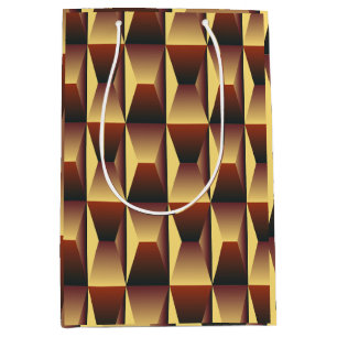 Muster Stylische Mode - Geometrisch Modern Elegant Mittlere Geschenktüte