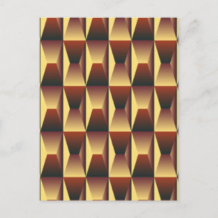 Muster Stylische Mode - Geometrisch Modern Elegant Postkarte