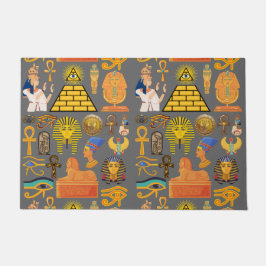 Muster Symbol antiker ägyptischer Hieroglyphus Fußmatte