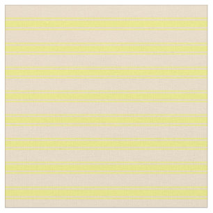 Muster Tan und Gelbe Linien/Streifen Stoff