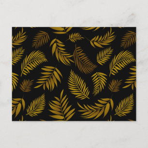 Muster tropischer Blätter 14 Postkarte