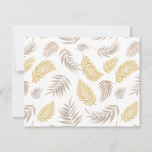 Muster tropischer Blätter 7 Mitteilungskarte