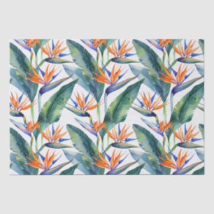 Muster tropischer Pflanze und Blume Seidenpapier