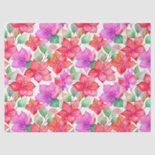 Muster tropischer Pflanze und Blume Seidenpapier