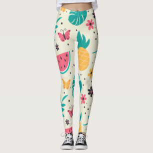 Muster Tropisches Fruchtwasser Ananas Leggings