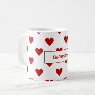 Muster und benutzerdefinierbare Namen speichern Kaffeetasse