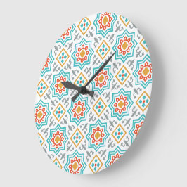 Muster und Clipart Collection | Nahtlos dekorativ Große Wanduhr