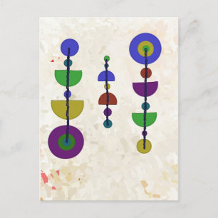 Muster und Farben Postkarte