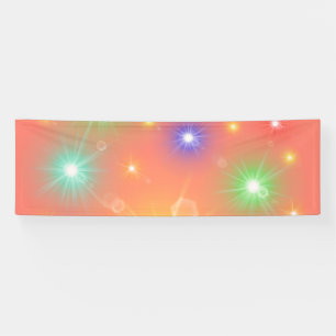 Muster und farbenfrohe Lichter Banner
