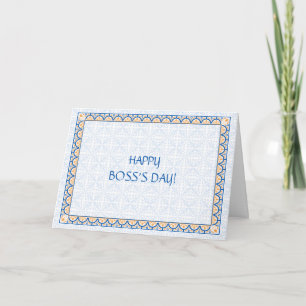 Muster und Grenzen 2 Boss's Day Card Dankeskarte