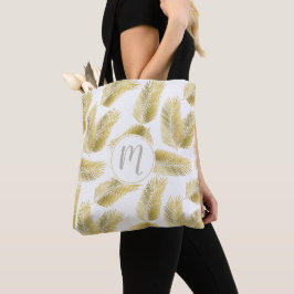 Muster und Monogramm für Palm-Blätter aus Gold