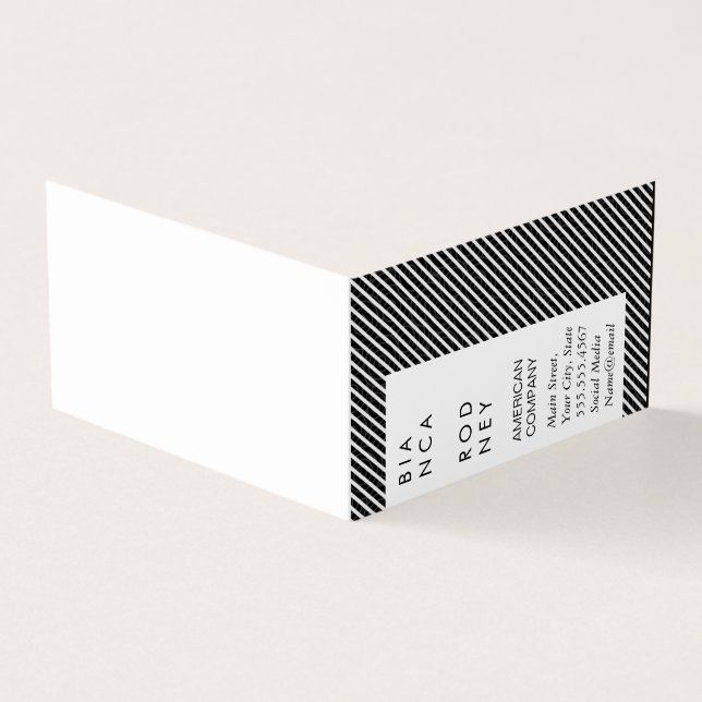 Muster und Streifen drehen Visitenkarten (Vorderseite)