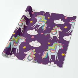 Muster Unicorn Funny Magic Horse Geschenkpapier