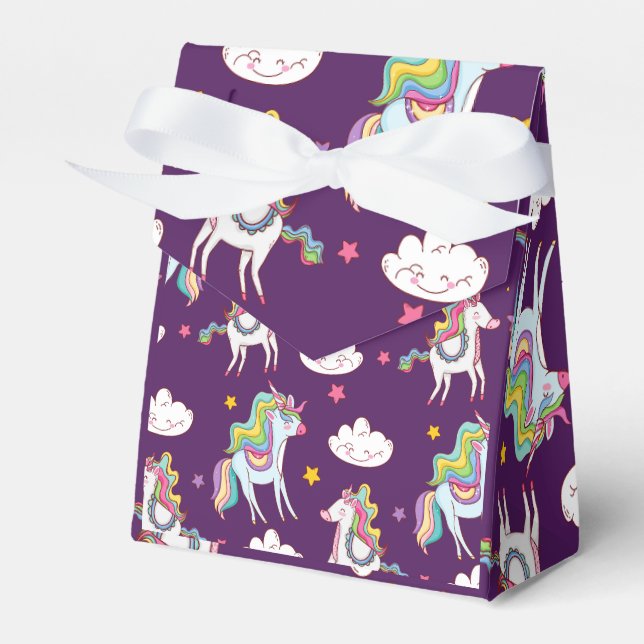 Muster Unicorn Funny Magic Horse Geschenkschachtel (Vorderseite)