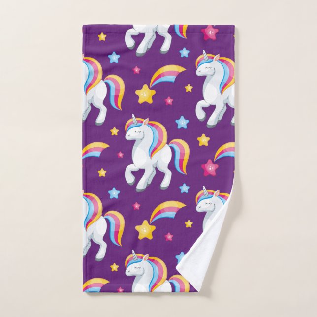 Muster Unicorn Magic Horse Niedlich Handtuch (Handtuch)