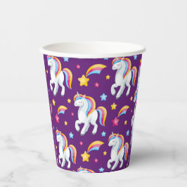 Muster Unicorn Magic Horse Niedlich Pappbecher