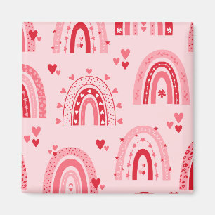 Muster Valentine 2023 Hintergrund mit Herz-Liebe Magnet