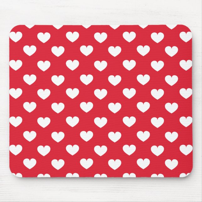 Muster Valentine Hintergrund mit Herz-Liebe Mousepad (Vorne)