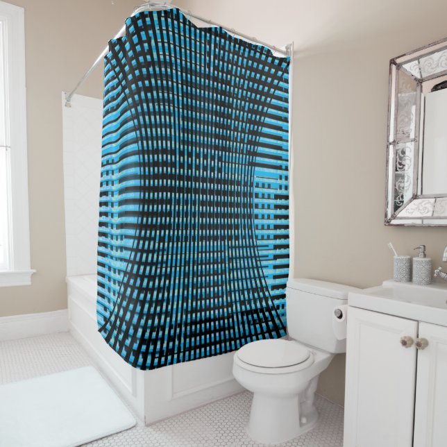 Muster verloren gegangener Streifen Duschvorhang (Beispiel)