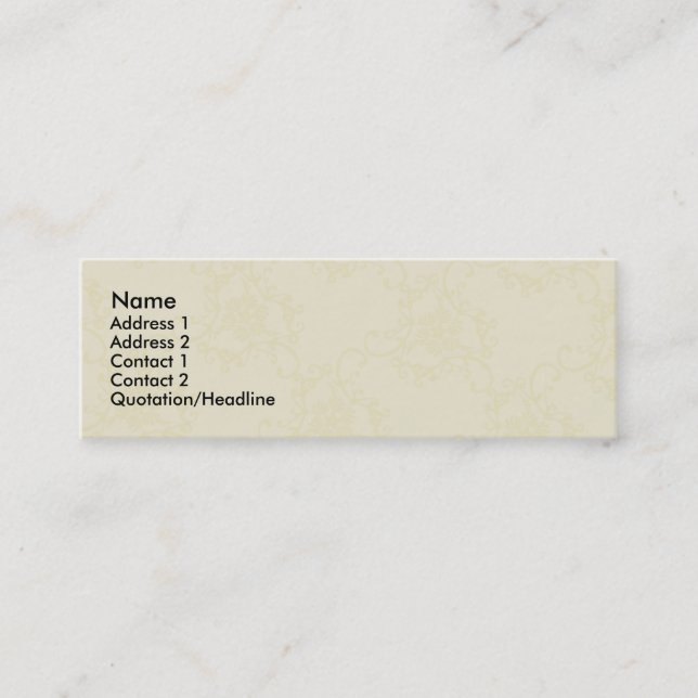 Muster-Visitenkarte Mini Visitenkarte