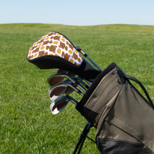 Muster von Bären, Niedlichen Bären, Fall, Kürbiski Golf Headcover
