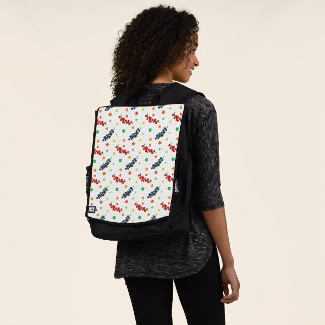 Muster von Beeren, Rotzbeeren, Blaubeere, Obst Rucksack (Ausgewaschen)