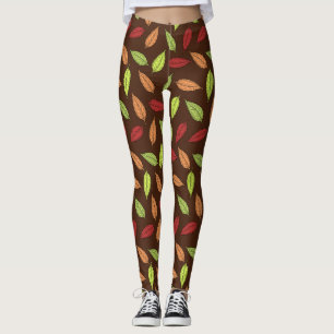 Muster von Blätter, farbenfrohe Blätter, Herbstblä Leggings