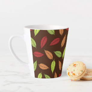 Muster von Blätter, farbenfrohe Blätter, Herbstblä Milchtasse