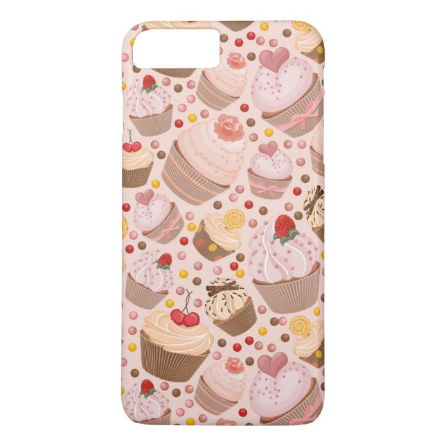 Muster von den feierlichen kleinen Kuchen Case-Mate iPhone Hülle (Rückseite)