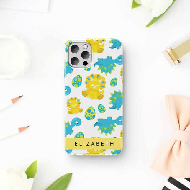 Muster von Dinosauriern, Niedliche Dinosaurier, Ih Case-Mate iPhone Hülle (Von Creator hochgeladen)