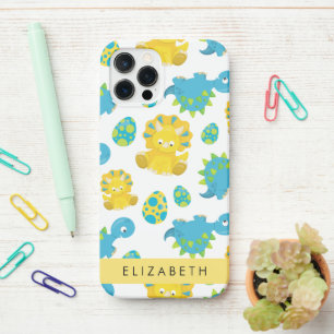 Muster von Dinosauriern, Niedliche Dinosaurier, Ih iPhone 12 Pro Hülle