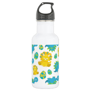 Muster von Dinosauriern, süße Dinosaurier, Baby Di Edelstahlflasche
